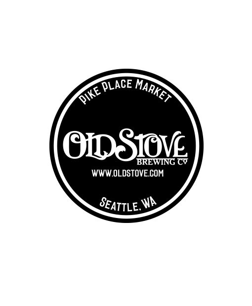 Old Stove Brewing Company 1 color promotional sticker