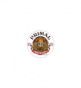 Primal Brewery Promotional Sticker with logo