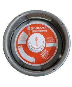 7 inch keg collar printed 1 color on tag stock, no adhesive and placed on sixth barrel keg