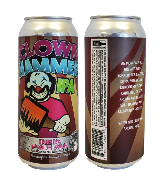 16 oz can label printed full color on 5 x 8.375 full wrap label die applied to 16 oz aluminum can