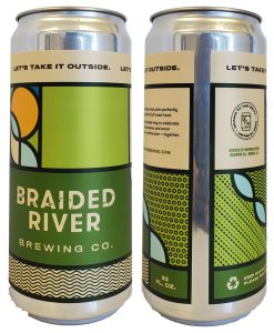 custom printed crowler labels applied on a 32 oz crowler can