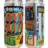 custom full color 5.875" x 10" crowler label applied to 32 oz crowler can