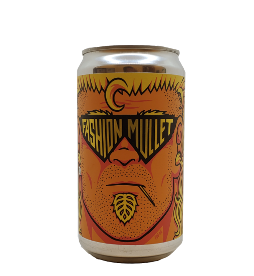 750 ml or 25.3 oz. custom printed crowler label placed on a can - frontside of the label on the can showing the gap when wrapped around the can